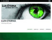 Tablet Screenshot of lux-eterna.de